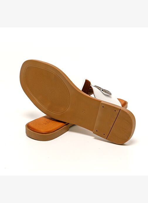 Kadın Terlik MAR-25Y-072-1020 John May Beyaz - Görsel 7