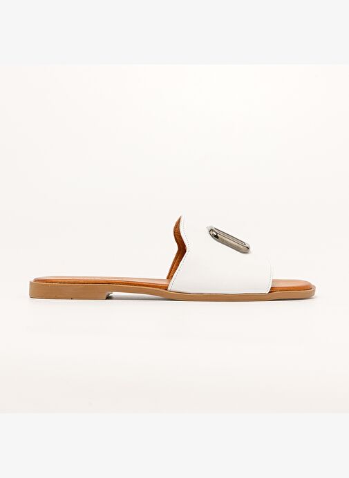 Kadın Terlik MAR-25Y-072-1020 John May Beyaz - Görsel 2