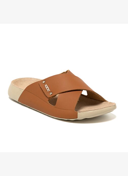 Kadın Terlik MAR-25Y-050-P26 John May Taba Cilt - Görsel 2