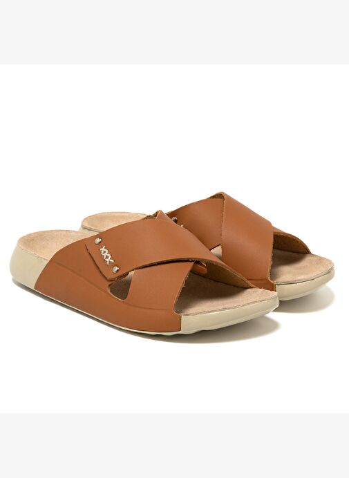 Kadın Terlik MAR-25Y-050-P26 John May Taba Cilt - Görsel 3