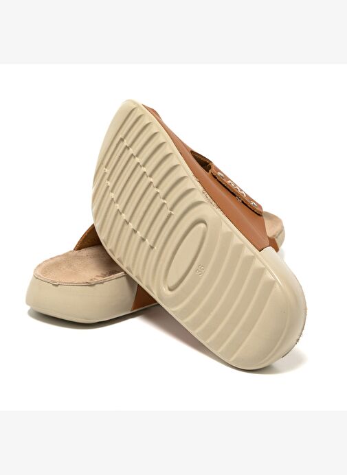 Kadın Terlik MAR-25Y-050-P26 John May Taba Cilt - Görsel 5