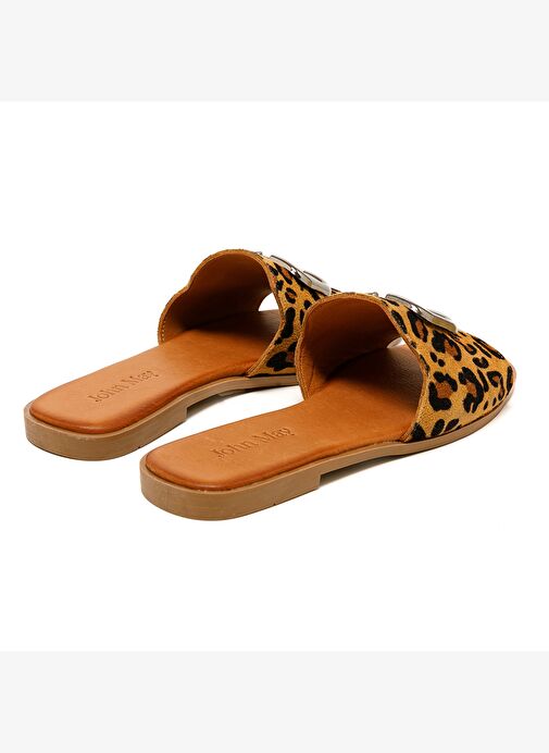 Kadın Terlik MAR-25Y-072-1020 John May Taba Leopar - Görsel 6