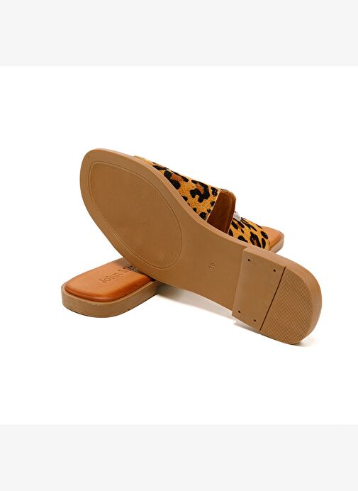 Kadın Terlik MAR-25Y-072-1020 John May Taba Leopar - Görsel 7