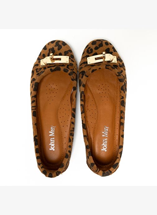 Kadın Babet MAR-25Y-194-6050 John May Taba Leopar - Görsel 8