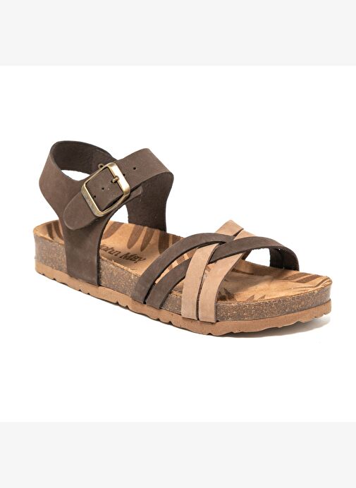 Kadın Sandalet MAR-25Y-175-04 John May Kahve Multi - Görsel 3