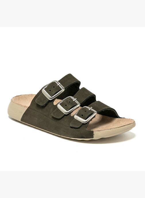 Kadın Terlik MAR-25Y-050-P29 John May Haki Nubuk - Görsel 3