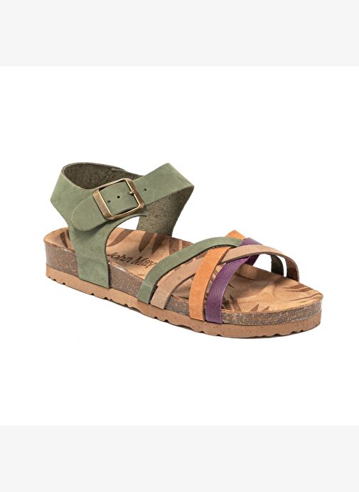Kadın Sandalet MAR-25Y-175-04 John May Haki Multi - Görsel 3