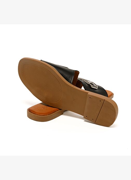 Kadın Terlik MAR-25Y-072-1020 John May Siyah - Görsel 7