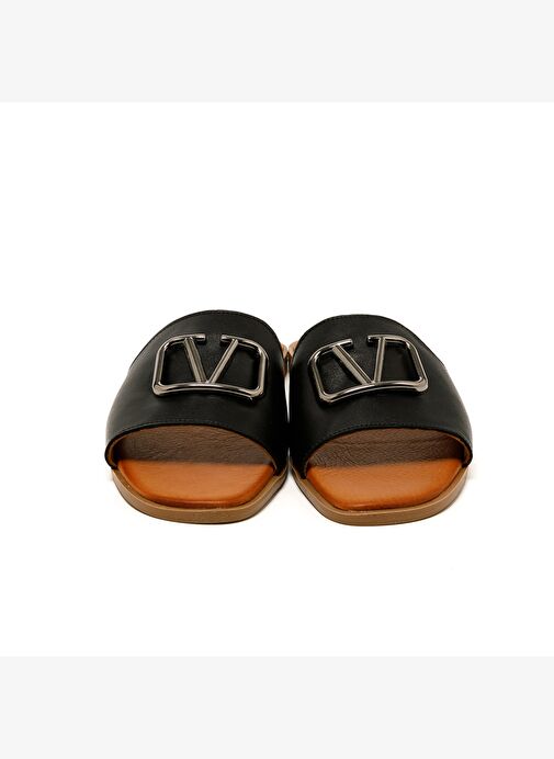 Kadın Terlik MAR-25Y-072-1020 John May Siyah - Görsel 5