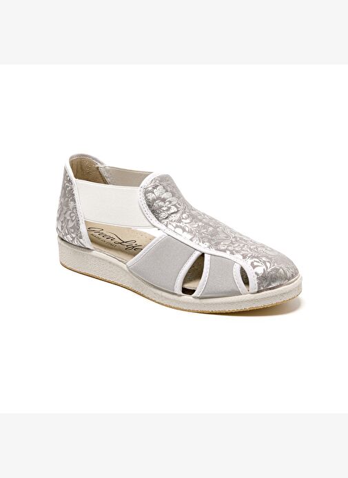 Kadın Sandalet 169 Green Life STRETCH WOMEN'S FOOTWEAR Silver - Görsel 3