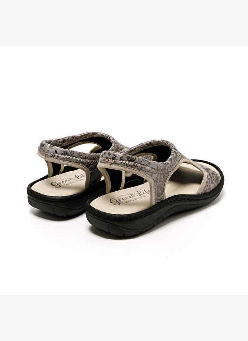 Kadın Sandalet 5364 Green Life STRETCH WOMEN'S FOOTWEAR Plomo - Görsel 6