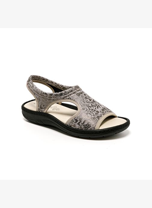 Kadın Sandalet 5364 Green Life STRETCH WOMEN'S FOOTWEAR Plomo - Görsel 3