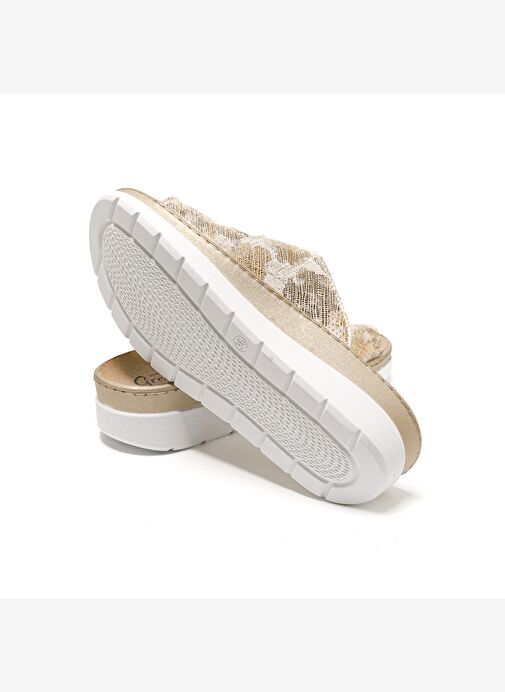 Kadın Terlik 5619 Green Life STRETCH WOMEN'S FOOTWEAR Gold/Beige - Görsel 7