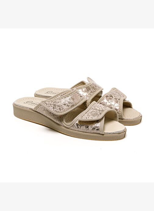 Kadın Sandalet 5688 Green Life STRETCH WOMEN'S FOOTWEAR Beige - Görsel 4