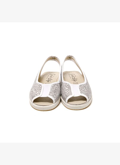 Kadın Sandalet 983 Green Life STRETCH WOMEN'S FOOTWEAR Silver - Görsel 5