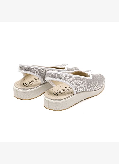Kadın Sandalet 983 Green Life STRETCH WOMEN'S FOOTWEAR Silver - Görsel 6