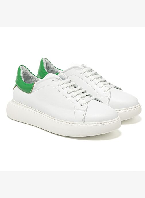 Erkek Sneaker ( Günlük) RC-25Y-058-R1960 John May Beyaz-Yeşil - Görsel 4