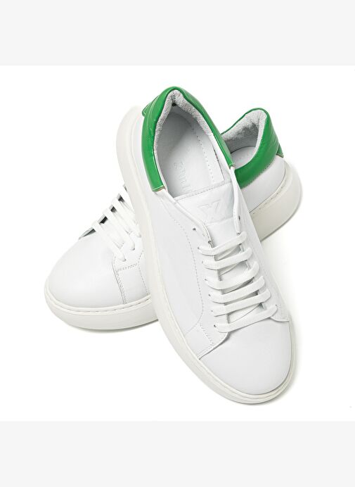 Erkek Sneaker ( Günlük) RC-25Y-058-R1960 John May Beyaz-Yeşil - Görsel 8