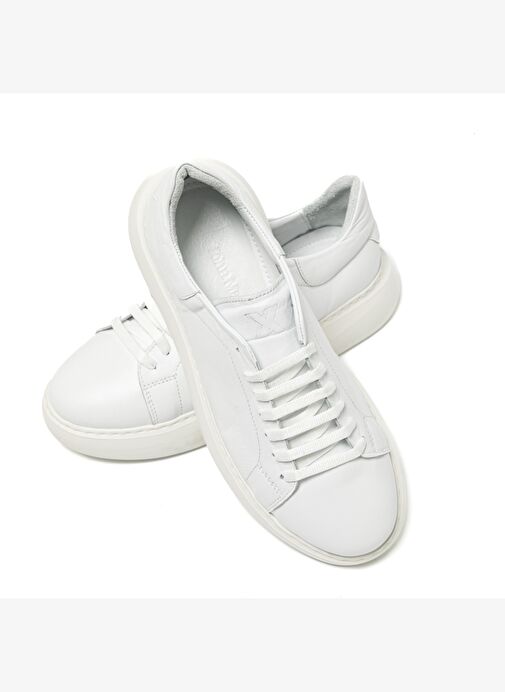 Erkek Sneaker ( Günlük) RC-25Y-058-R1960 John May Beyaz Cilt - Görsel 8