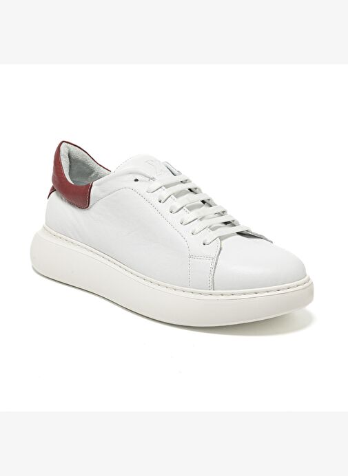 Erkek Sneaker ( Günlük) RC-25Y-058-R1960 John May Beyaz-Bordo - Görsel 3