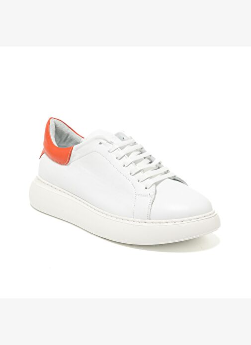 Erkek Sneaker ( Günlük) RC-25Y-058-R1960 John May Beyaz-Oranj - Görsel 3