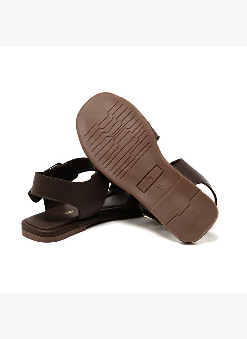 Kadın Sandalet RC-25Y-001-R29626 John May Kahve Cilt - Görsel 6