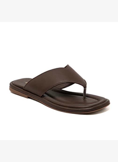 Kadın Terlik RC-25Y-001-R29639 John May Kahve Cilt - Görsel 3