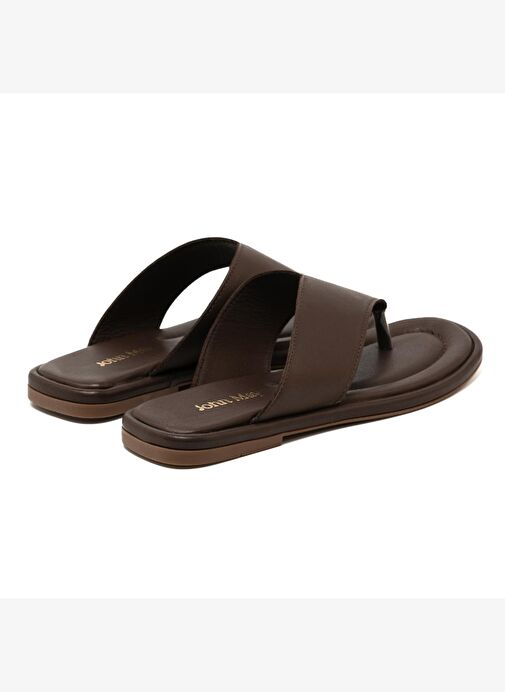 Kadın Terlik RC-25Y-001-R29639 John May Kahve Cilt - Görsel 5