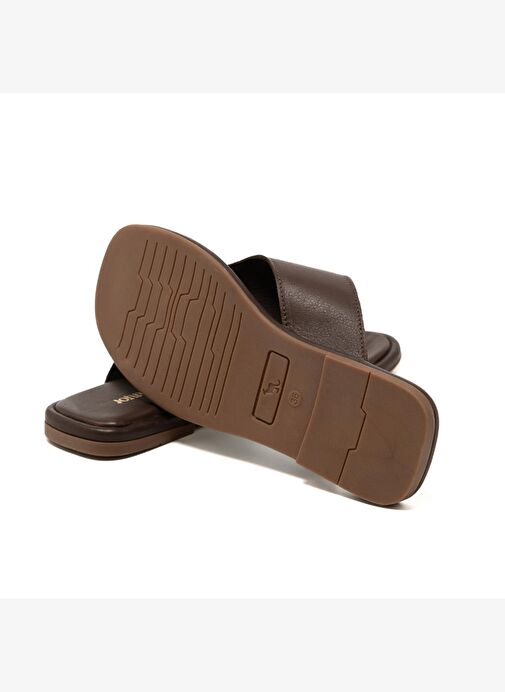 Kadın Terlik RC-25Y-001-R29639 John May Kahve Cilt - Görsel 6