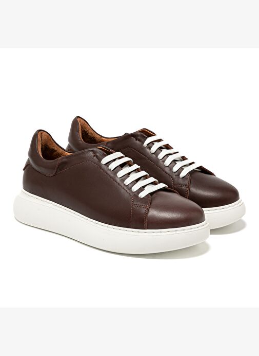 Erkek Sneaker ( Günlük) RC-25Y-058-R1960 John May Kahve Cilt - Görsel 4