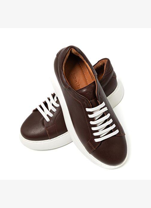 Erkek Sneaker ( Günlük) RC-25Y-058-R1960 John May Kahve Cilt - Görsel 8