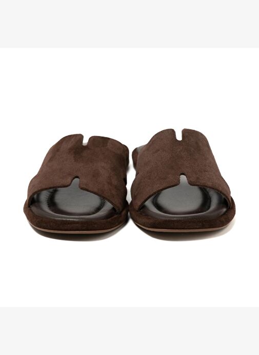 Kadın Terlik RC-25Y-001-R29615 John May Kahve Süet - Görsel 7