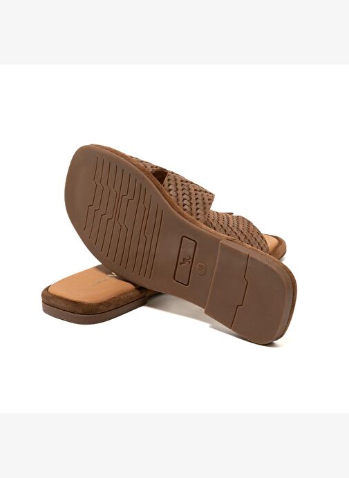 Kadın Terlik RC-25Y-001-R29645 John May Tütün Süet - Görsel 6