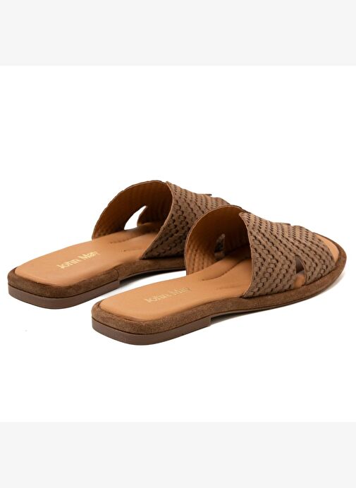 Kadın Terlik RC-25Y-001-R29645 John May Tütün Süet - Görsel 5