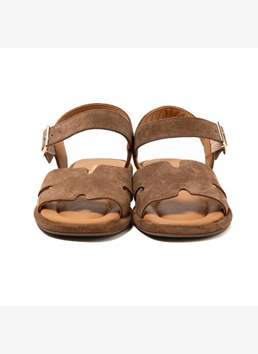 Kadın Sandalet RC-25Y-001-R29633 John May Tütün Süet - Görsel 6