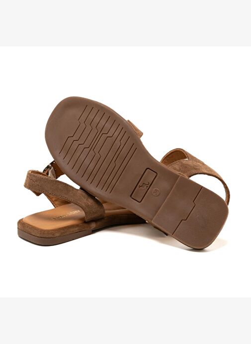 Kadın Sandalet RC-25Y-001-R29633 John May Tütün Süet - Görsel 5