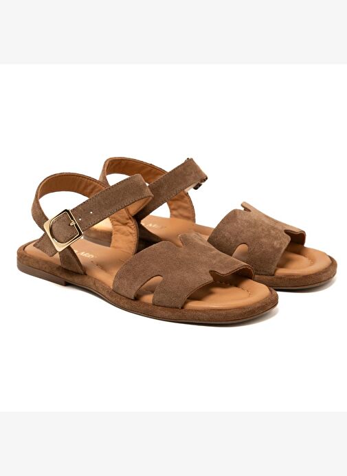 Kadın Sandalet RC-25Y-001-R29633 John May Tütün Süet - Görsel 7