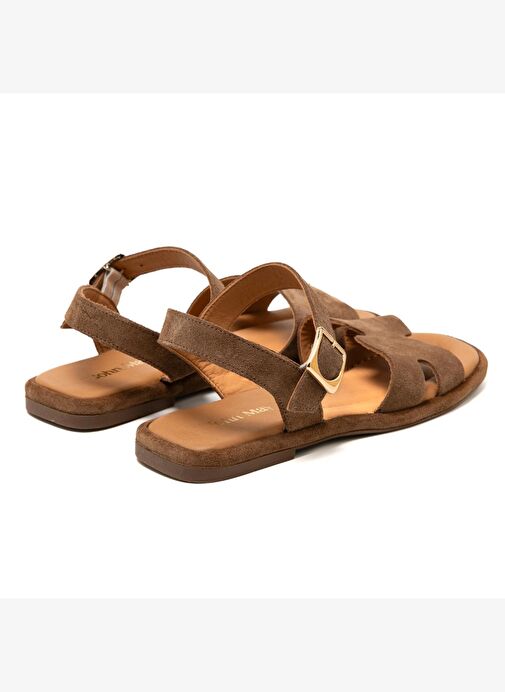 Kadın Sandalet RC-25Y-001-R29633 John May Tütün Süet - Görsel 4