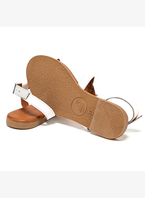 Kadın Sandalet MAR-25Y-072-4010 John May Beyaz - Görsel 6