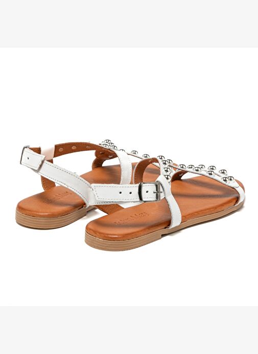 Kadın Sandalet MAR-25Y-072-4010 John May Beyaz - Görsel 5