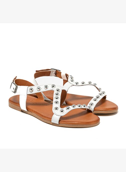 Kadın Sandalet MAR-25Y-072-4010 John May Beyaz - Görsel 4