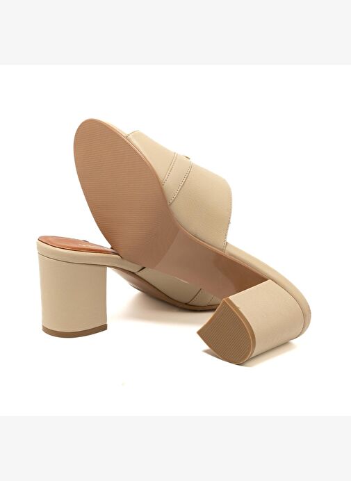 Kadın Terlik MAR-25Y-166-2025 John May Krem - Görsel 6