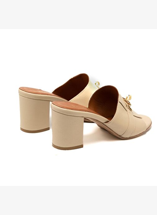 Kadın Terlik MAR-25Y-166-2025 John May Krem - Görsel 5