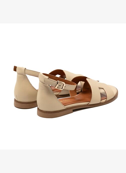 Kadın Sandalet MAR-25Y-166-2026 John May Krem - Görsel 5