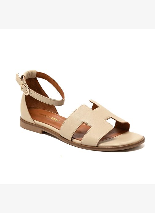 Kadın Sandalet MAR-25Y-166-2026 John May Krem - Görsel 3