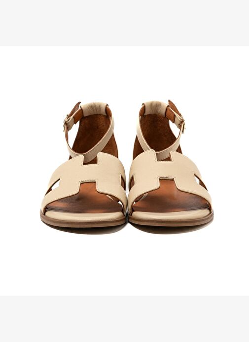 Kadın Sandalet MAR-25Y-166-2026 John May Krem - Görsel 7