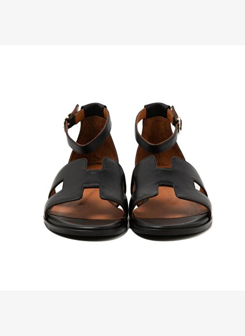 Kadın Sandalet MAR-25Y-166-2026 John May Siyah Cilt - Görsel 7