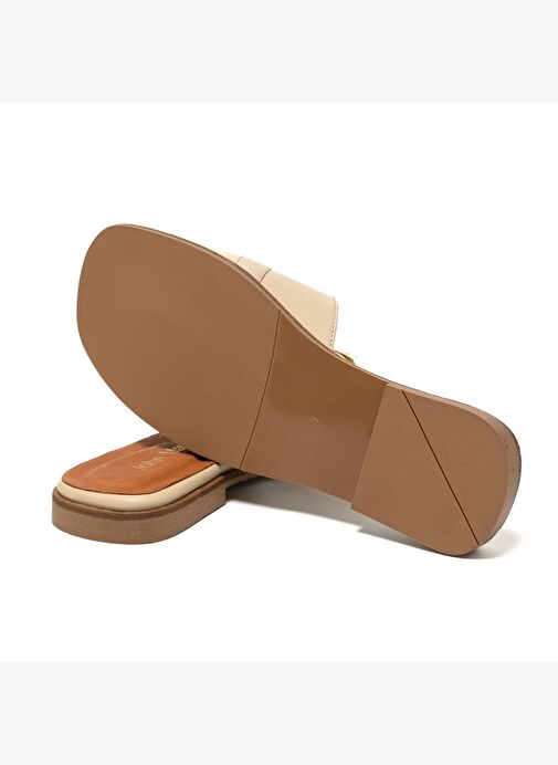 Kadın Terlik MAR-25Y-166-2027 John May Krem - Görsel 6