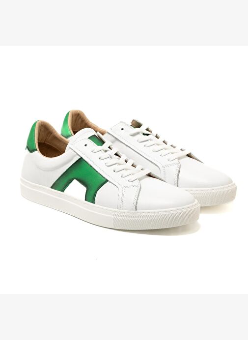 Erkek Sneaker ( Günlük) RC-25Y-088-MSANTO John May Beyaz-Yeşil - Görsel 4