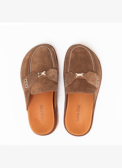 Kadın Terlik RC-26Y-180-23026 John May Tütün Süet S10 - Görsel 8